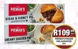 Take 'n Pay PIEMAN'S FROZEN PIES ASSORTED offer