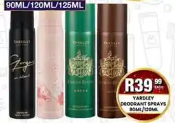Take 'n Pay Yardley Deodorant Sprays offer