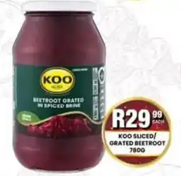 Take 'n Pay KOO Sliced/Grated Beetroot offer