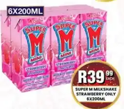 Take 'n Pay Super M Milkshake Strawberry Only offer