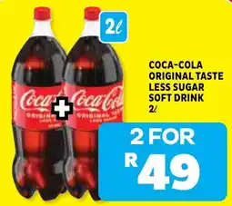Usave Coca-Cola Original Taste Less Sugar Soft Drink offer