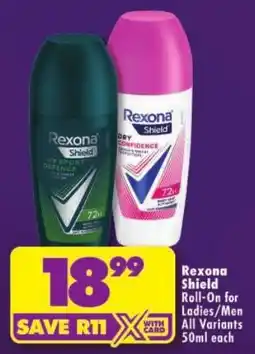 Shoprite Rexona Shield Roll-On offer