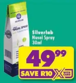 Shoprite Silverlab Nasal Spray offer