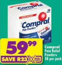 Shoprite Compral Pain Relief Powders offer