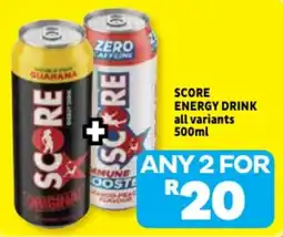 Usave SCORE ENERGY DRINK offer