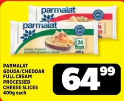 Usave PARMALAT GOUDA/CEDDAR FULL CREAM PROCESSED CHEESE SLICES offer
