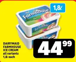 Usave DAIRYMAID FARMHOUSE ICE CREAM offer