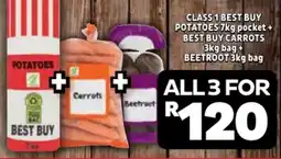 Usave Class 1 Best Buy Potatoes + Best Buy Carrots + Beetroot offer