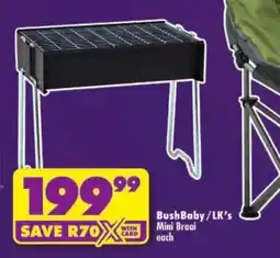 Shoprite BushBaby/LK's Mini Braai offer