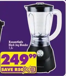 Shoprite Xsentials Black Jug Blender offer