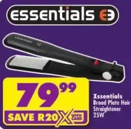 Shoprite Xsentials Broad Plate Hair Straightener offer