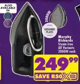 Shoprite Morphy Richards Steam Iron offer