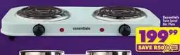 Shoprite essentials Twin Spiral Hot Plate offer