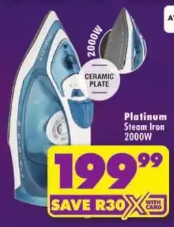 Shoprite Platinum Steam Iron offer