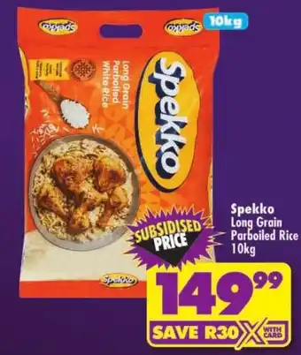 Spekko Long Grain Parboiled White Rice