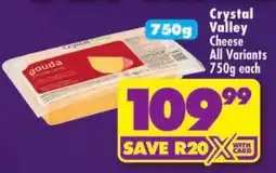 Shoprite Crystal Valley Cheese offer