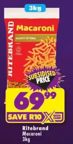 Shoprite Ritebrand Macaroni offer