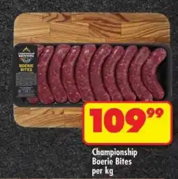 Shoprite Championship Boerie Bites offer