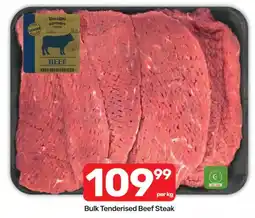 Pick n Pay Hypermarket Click n Buy Butcher's Promise Bulk Tenderised Beef Steak offer