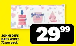 Usave Johnson's Baby Wipes offer