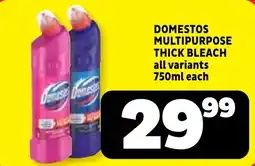 Usave DOMESTOS MULTIPURPOSE THICK BLEACH offer