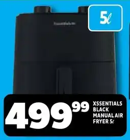 Usave Xsentials Black Manual Air Fryer offer