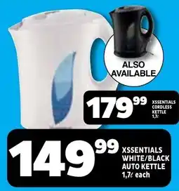 Usave XEssentials White/Black Auto Kettle offer