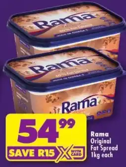 Shoprite Rama Original Fat Spread offer