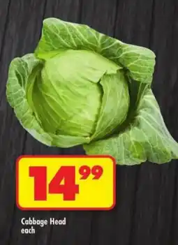 Shoprite Cabbage Head offer
