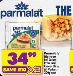 Shoprite Parmalat Full Cream Processed Cheese Slices offer