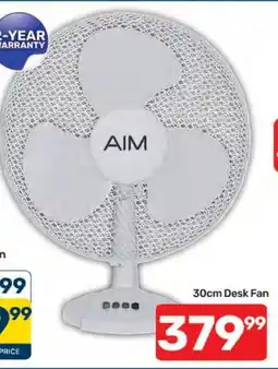 Pick n Pay Hypermarket AIM 30cm Desk Fan offer