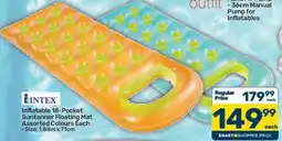 Pick n Pay Hypermarket Intex Inflatable 18-Pocket Suntanner Floating Mat Assorted offer