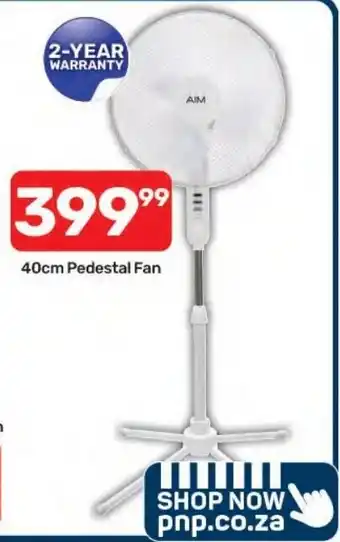 AIM 40cm Pedestal Fan