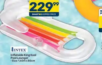 Intex Inflatable King Kool Pool Lounger offer at Pick n Pay Hypermarket