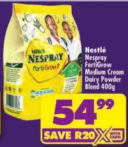 Shoprite Nestlé Nespray FortiGrow Medium Cream Dairy Powder offer