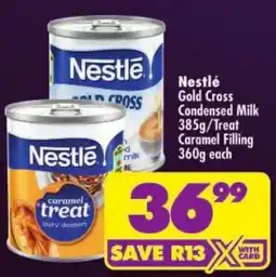 Shoprite Nestlé Gold Cross Condensed Milk Caramel Filling offer