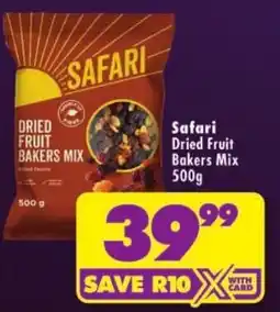 Shoprite Safari Dried Fruit Bakers Mix offer
