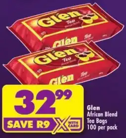 Shoprite Glen African Blend Tea Bags offer