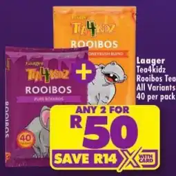 Shoprite Tea4kidz Rooibos offer