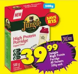 Shoprite Jungle High Protein Porridge offer
