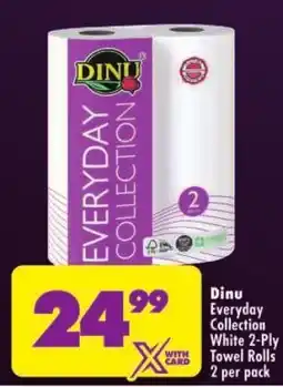 Shoprite Dinu Everyday Collection White 2-Ply Towel Rolls offer