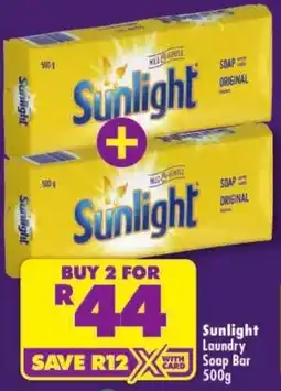 Shoprite Sunlight Laundry Soap Bar offer