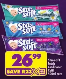 Shoprite Sta-soft Fabric Conditioner Refill offer