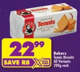 Shoprite Bakers Tennis Biscuits offer