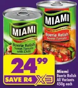Shoprite Miami Boerie Relish offer