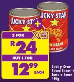Shoprite Lucky Star Baked Beans in Tomato Sauce offer