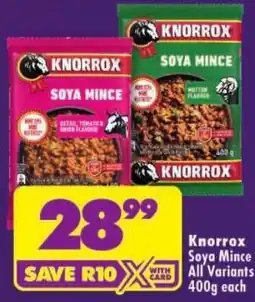 Shoprite Knorrrox Soya Mince offer