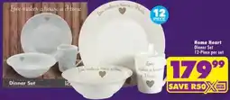 Shoprite Home Heart Dinner Set offer