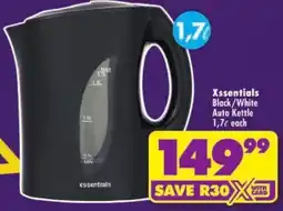 Shoprite Xessentials Auto Kettle offer