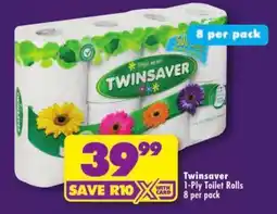 Shoprite Twinsaver 1-Ply Toilet Rolls offer